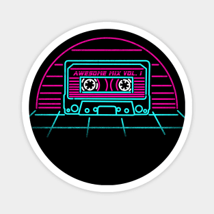 Awesome Mix Tape Neon Magnet